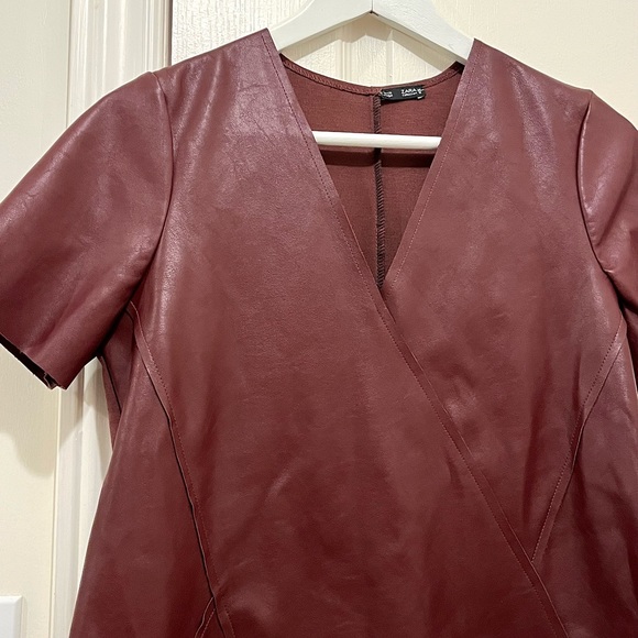 Zara faux leather dress - Picture 2 of 3